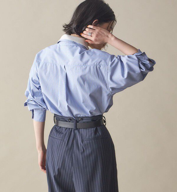 SHIPS for women「SHIPS NINE CASE:〈洗濯機可能〉レギュラーカラー シャツ」|シャツ・ブラウス|