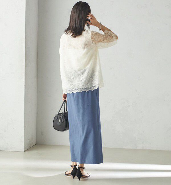 SHIPS for women「〈手洗い可能〉ラッセル レース シャツ」|シャツ・ブラウス|