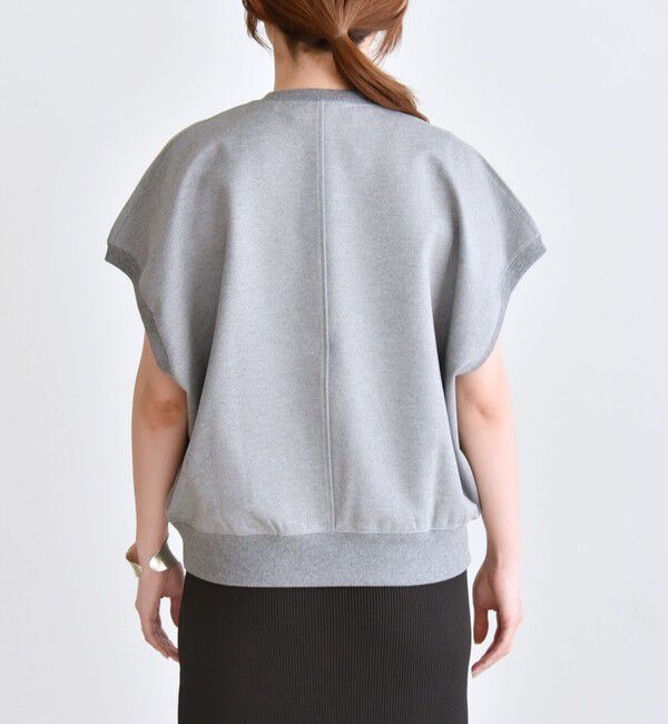 quaranciel「〈洗濯機可能〉ライト ポンチ コンパクト フレンチスリーブ TEE」|Tシャツ・カットソー|