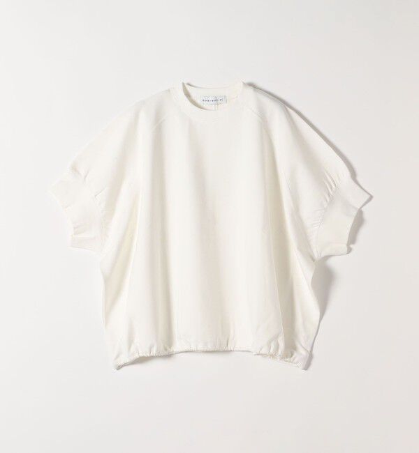 quaranciel「〈洗濯機可能〉ライト ポンチ ハーフスリーブ ドロスト ルーズ TEE」|Tシャツ・カットソー|