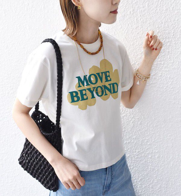 SHIPS for women「【WEB限定】モチーフ 刺繍 プリント TEE」|Tシャツ・カットソー|
