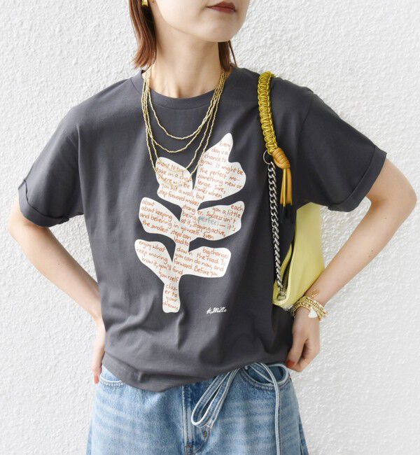 SHIPS for women「【WEB限定】モチーフ 刺繍 プリント TEE」|Tシャツ・カットソー|