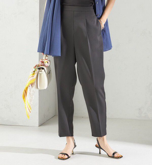 SHIPS for women「troisiemeCHACO:〈手洗い可能〉テーパード パンツ」|スラックス|