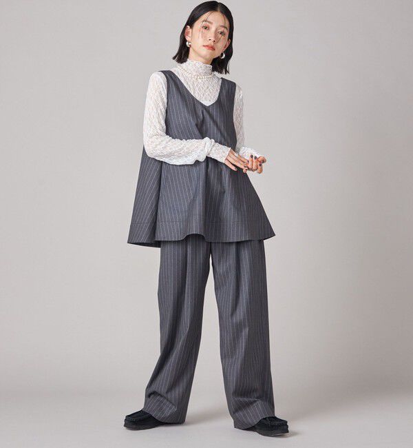 SHIPS for women「SHIPS NINE CASE:〈手洗い可能〉ストライプ チュニック」|チュニック|