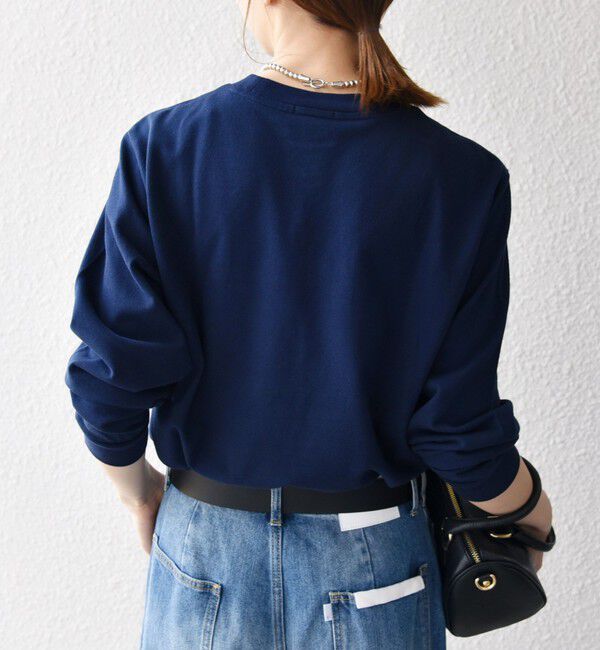 SHIPS any「《一部追加予約》【SHIPS any別注】LACOSTE:〈洗濯機可能〉ピケ クルーネック ロンT 26AW」|Tシャツ・カットソー|