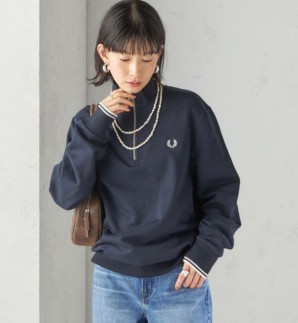 SHIPS for women「FRED PERRY: M3574 HALF ZIP SHIRT」|スウェット・ジャージ|