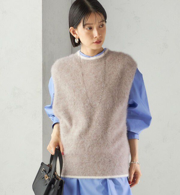 SHIPS for women「杢フォックス カシミヤ ニット ベスト」|ベスト・ジレ|