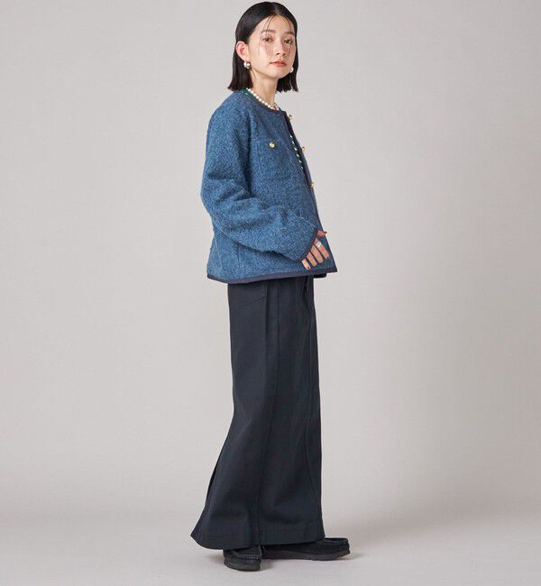 SHIPS for women「SHIPS NINE CASE: ノーカラー ジャケット」|ノーカラージャケット|