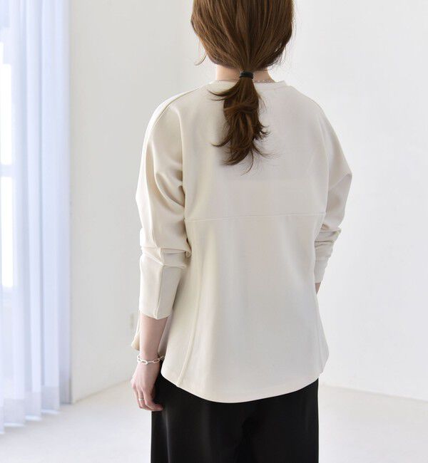 quaranciel「quaranciel:〈洗濯機可能〉カットジョーゼット ドッキング コルセット プルオーバー」|Tシャツ・カットソー|