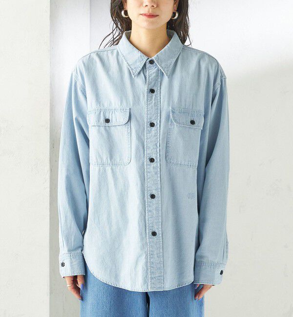 SHIPS for women「NINE CASE:〈洗濯機可能〉シャンブレー シャツ」|シャツ・ブラウス|