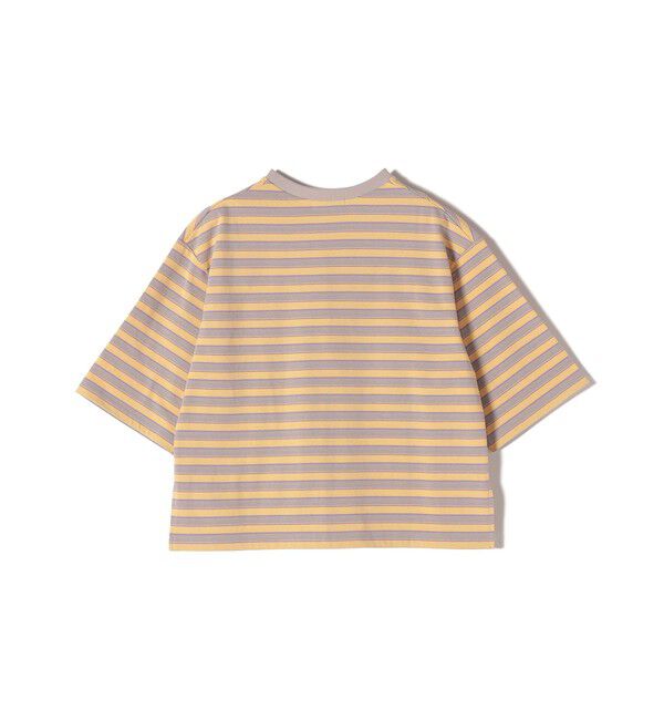 SHIPS for women「【WEB限定】マルチ ボーダー 5分袖 TEE」|Tシャツ・カットソー|