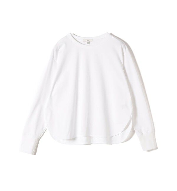 SHIPS for women「〈手洗い可能〉ロング リブ ラウンド ヘム プルオーバー」|Tシャツ・カットソー|