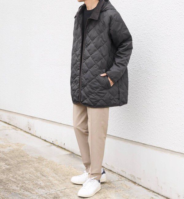 SHIPS any「【SHIPS any別注】TAION:〈手洗い可能〉ダイヤキルト ダウン フード ハーフコート 26AW◇」|ダウン|