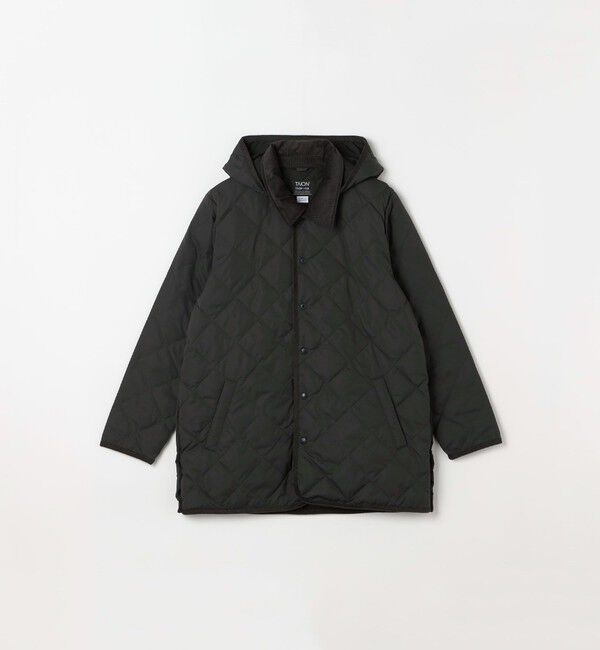 SHIPS any「【SHIPS any別注】TAION:〈手洗い可能〉ダイヤキルト ダウン フード ハーフコート 26AW◇」|ダウン|