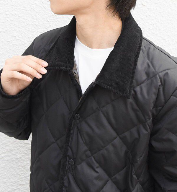SHIPS any「【SHIPS any別注】TAION:〈手洗い可能〉ダイヤキルト ダウン フード ハーフコート 26AW◇」|ダウン|
