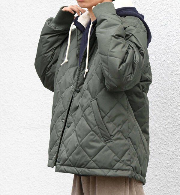 SHIPS any「【SHIPS any別注】TAION:〈手洗い可能〉ダイヤキルト スピンドル ダウン ブルゾン 26AW◇」|ブルゾン・スタジャン|