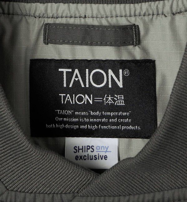SHIPS any「【SHIPS any別注】TAION:〈手洗い可能〉ダイヤキルト スピンドル ダウン ブルゾン 26AW◇」|ブルゾン・スタジャン|