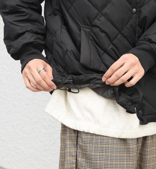 SHIPS any「【SHIPS any別注】TAION:〈手洗い可能〉ダイヤキルト スピンドル ダウン ブルゾン 26AW◇」|ブルゾン・スタジャン|