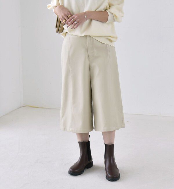 quaranciel「〈洗濯機可能〉シームデザイン セミワイド ハーフ パンツ」|その他|