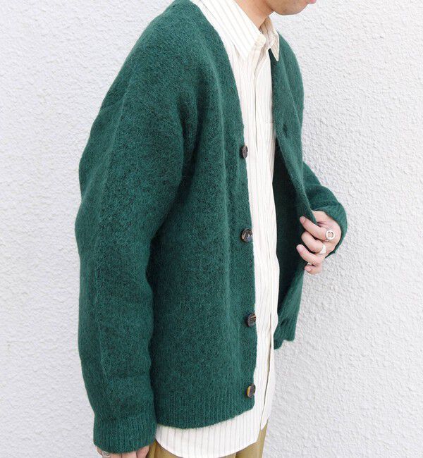 SHIPS any「〈手洗い可能〉アルパカ ミックス シャギー  ニット カーディガン 26AW◆」|カーディガン|