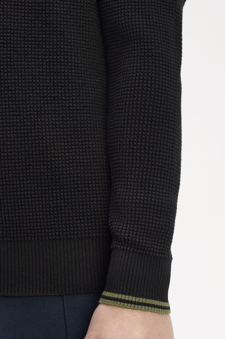  「FRED PERRY／Waffle Stitch Jumper／ワッフルステッチニット」|ニット・セーター|
