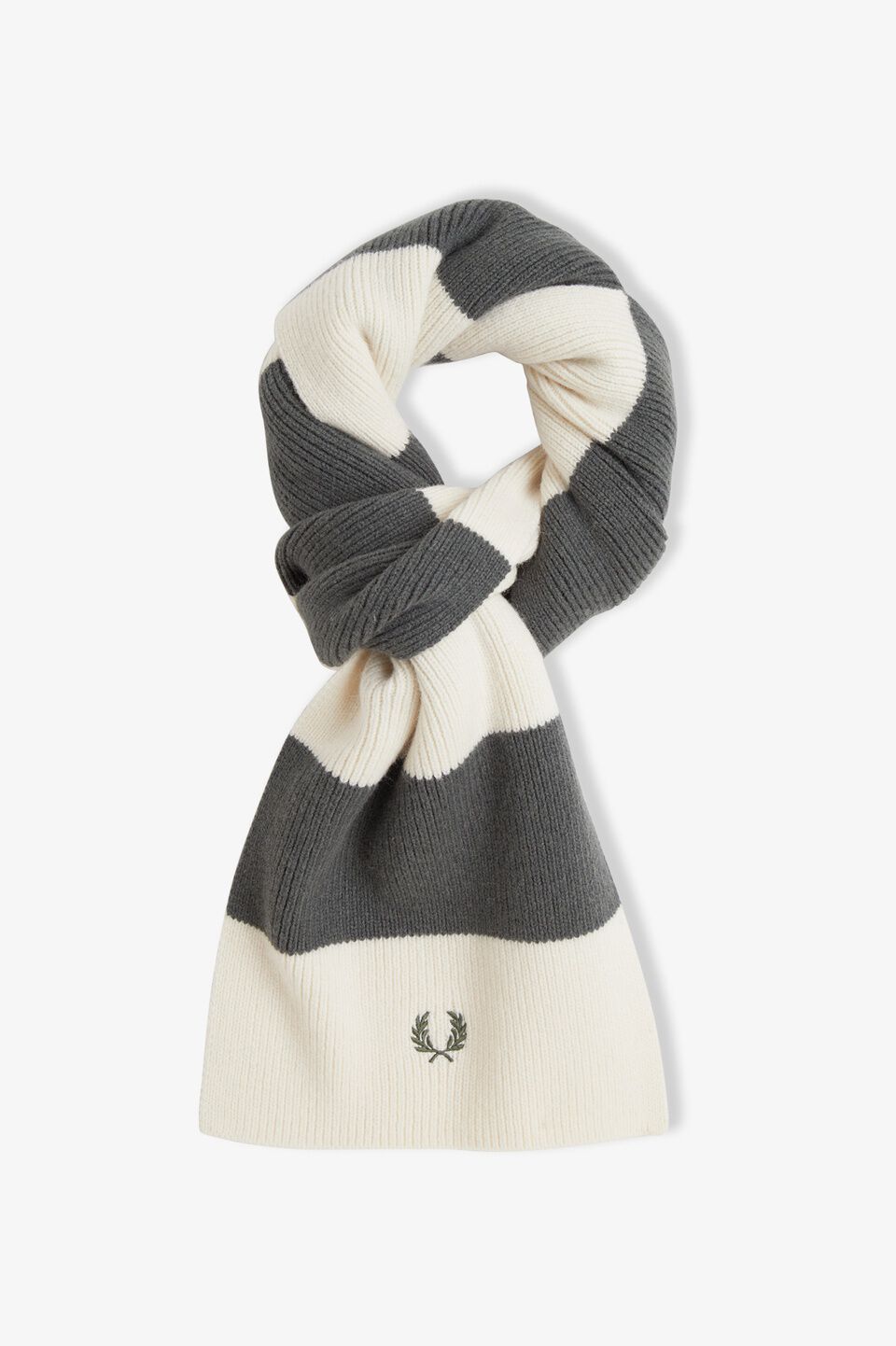 FRED PERRY 「FRED PERRY／Bold Stripe Ribbed Scarf／ストライプ リブ編みマフラー」|マフラー|