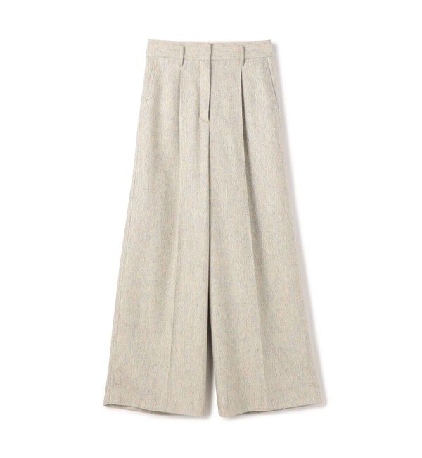 Ballsey「メランジカルゼ タックワイドパンツ」|その他|14 ライトグレー系