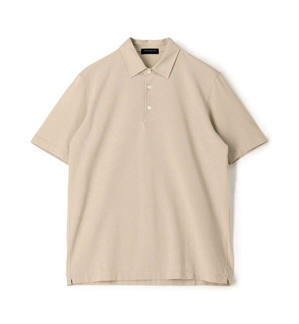 TOMORROWLAND MENS「スビンコットン ジャージーポロシャツ」|ポロシャツ|43 ベージュ