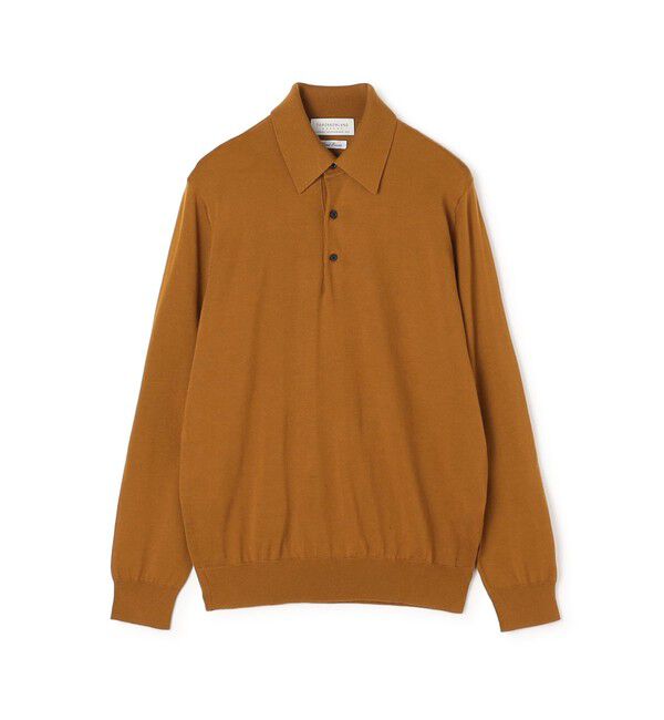 TOMORROWLAND MENS「TOMORROWLAND tricot スーパーファインメリノウール ニットポロ S-WOOL」|ポロシャツ|27 マスタード