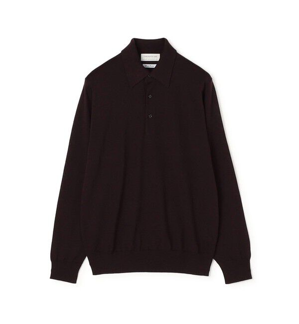 TOMORROWLAND MENS「TOMORROWLAND tricot スーパーファインメリノウール ニットポロ S-WOOL」|ポロシャツ|79 ボルドー