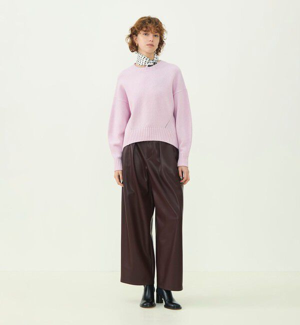 MACPHEE「【WEB先行予約】ラムカシミヤ クルーネックプルオーバー」|ニット・セーター|