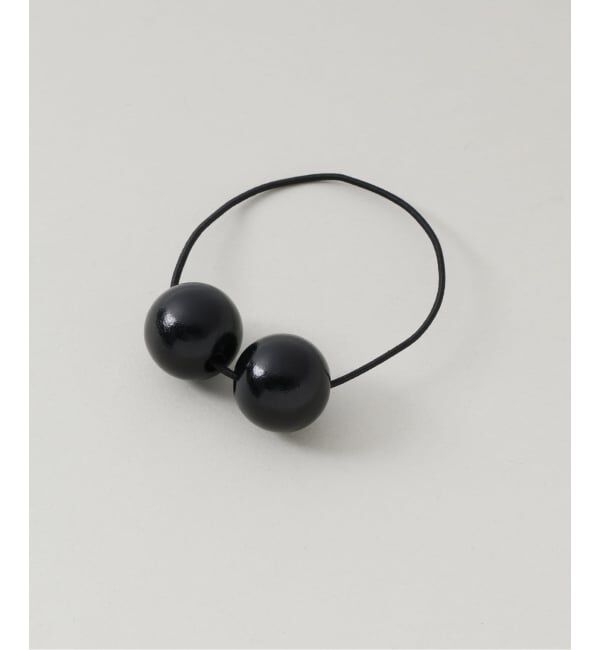  「《予約》SASKIA DIEZ WOOD HAIR TIE：ヘアゴム」|その他|ブラック