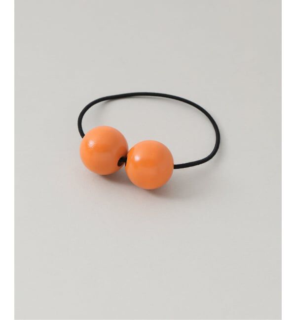  「《予約》SASKIA DIEZ WOOD HAIR TIE：ヘアゴム」|その他|オレンジ