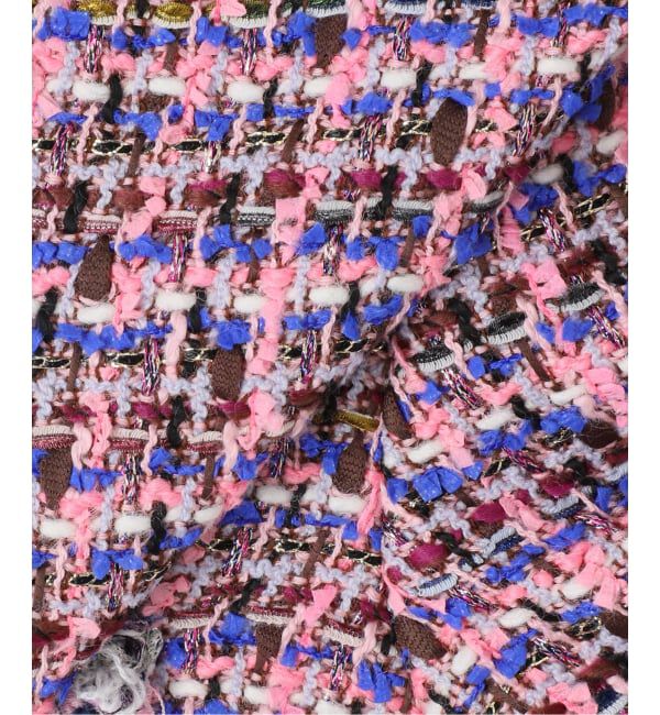 IENA「《IENA 35TH》THE TWEED JACKET with LINTON」|ノーカラージャケット|