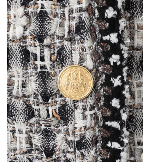 IENA「《IENA 35TH》THE TWEED JACKET with LINTON」|ノーカラージャケット|
