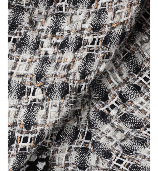 IENA「《IENA 35TH》THE TWEED JACKET with LINTON」|ノーカラージャケット|