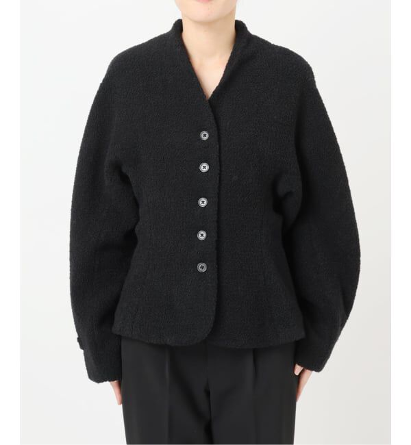 VERMEIL par iena「《予約》AKS LABEL アクス レーベル Stella wool Jacket」|ノーカラージャケット|