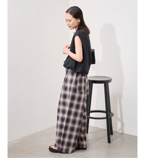 JOURNAL STANDARD「《追加》シャーリングノースリーブＴシャツ」|Tシャツ・カットソー|