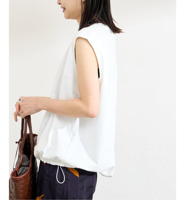JOURNAL STANDARD「《追加》シャーリングノースリーブＴシャツ」|Tシャツ・カットソー|