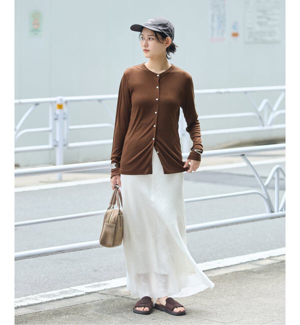 JOURNAL STANDARD「《追加》ウールMIX シアークルーネックカーディガン」|Tシャツ・カットソー|
