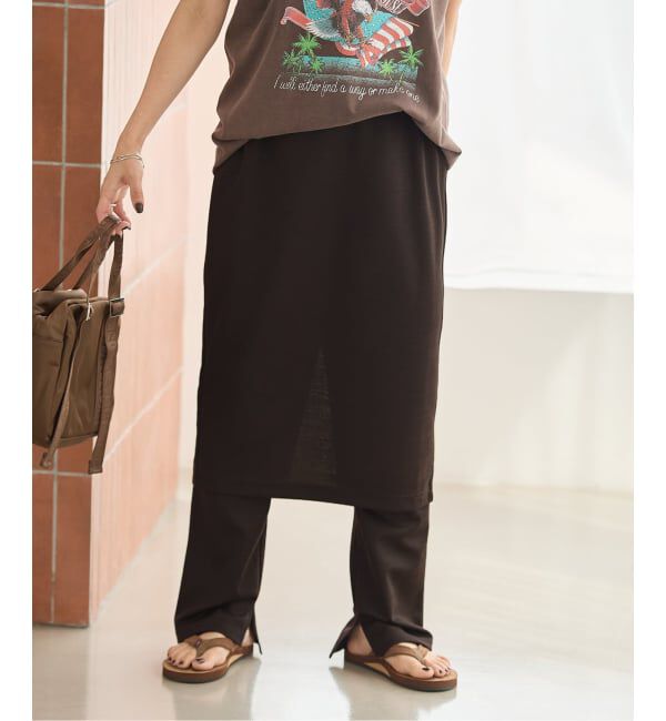 JOURNAL STANDARD「TWモクロディ スカート レイヤード パンツ」|その他|