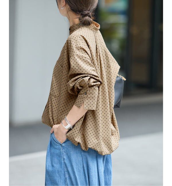 JOURNAL STANDARD「《追加》ウーリッシュツイルタックボリュームシャツ」|シャツ・ブラウス|