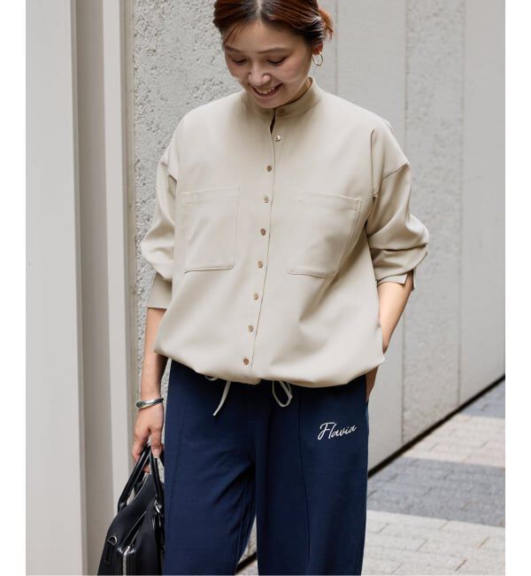JOURNAL STANDARD「《追加》ウーリッシュツイルタックボリュームシャツ」|シャツ・ブラウス|