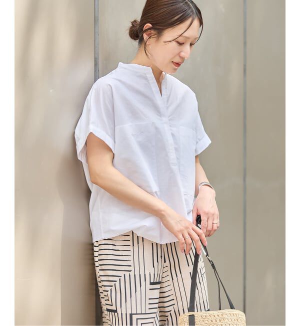 JOURNAL STANDARD「《WEB限定追加3》ハードマンズリネンコットンフレンチスリーブスキッパーシャツ」|シャツ・ブラウス|