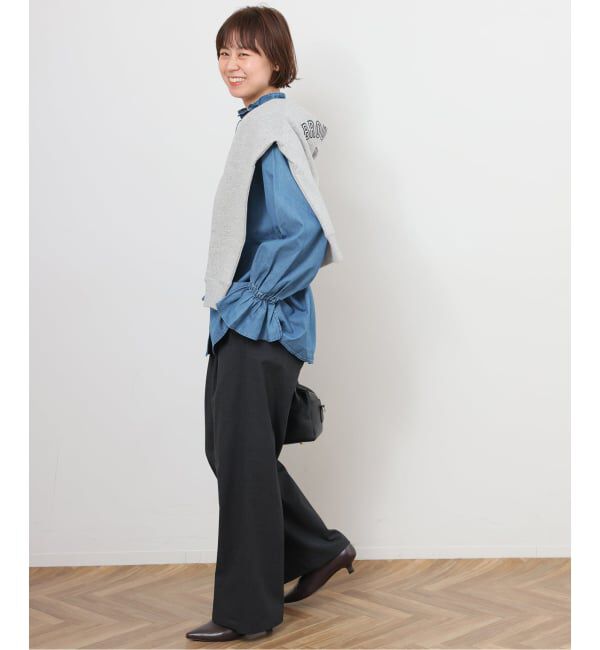 JOURNAL STANDARD relume「《追加2》ライトデニムスタンドカラーブラウス」|シャツ・ブラウス|