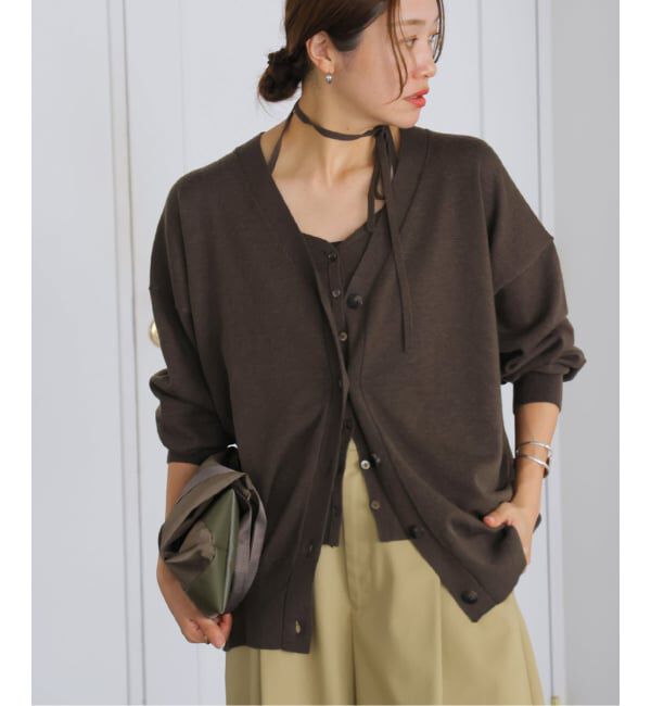 JOURNAL STANDARD「WASHABLE COMF Vネックカーディガン」|カーディガン|
