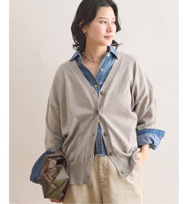 JOURNAL STANDARD「WASHABLE COMF Vネックカーディガン」|カーディガン|