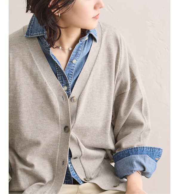 JOURNAL STANDARD「WASHABLE COMF Vネックカーディガン」|カーディガン|