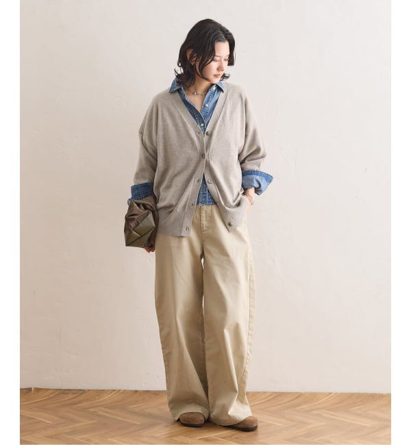 JOURNAL STANDARD「WASHABLE COMF Vネックカーディガン」|カーディガン|