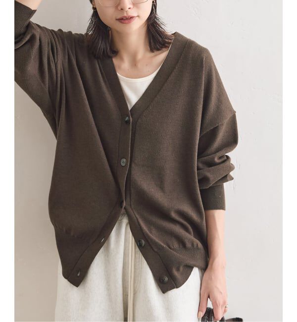 JOURNAL STANDARD「WASHABLE COMF Vネックカーディガン」|カーディガン|